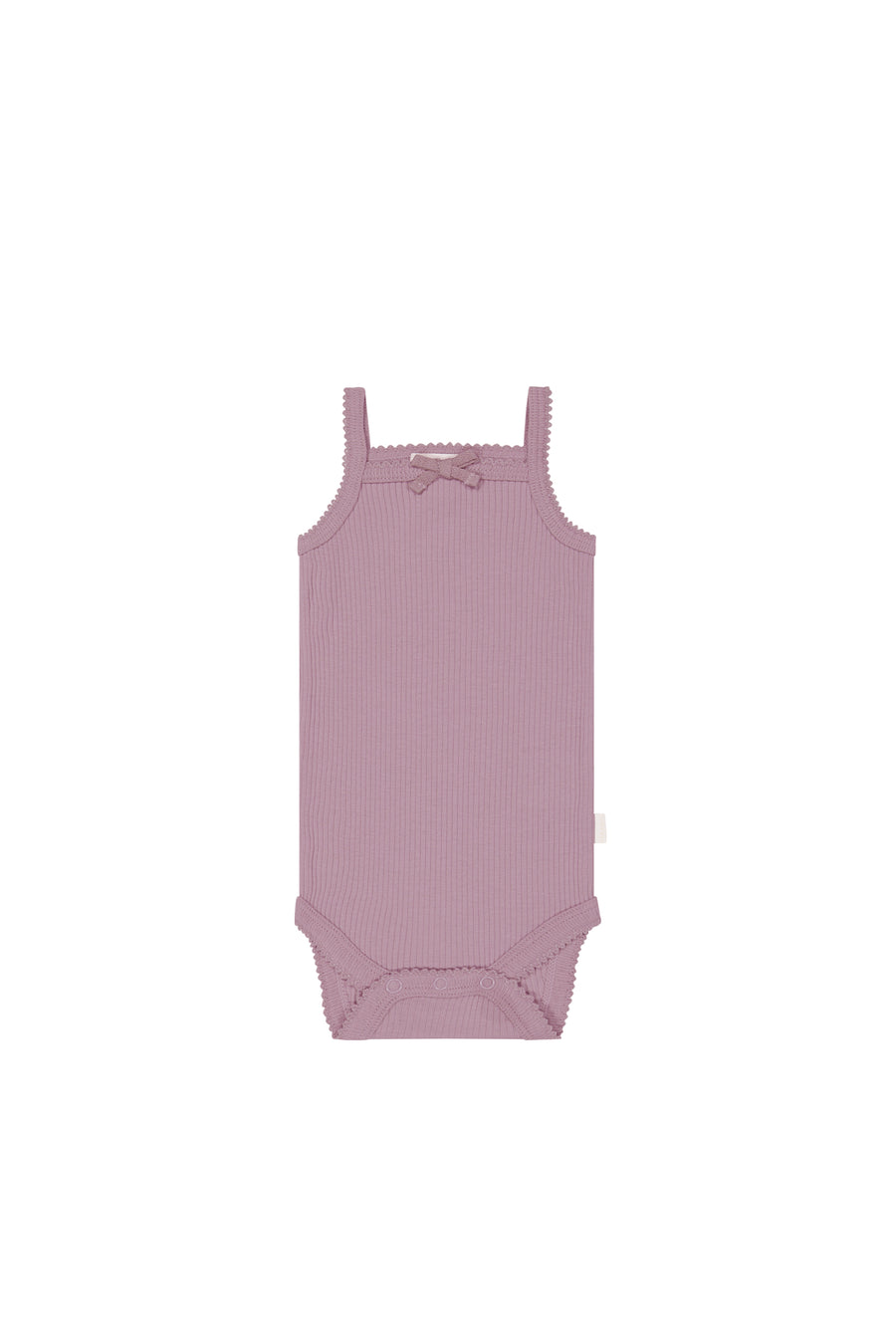 Organic Cotton Modal Singlet Bodysuit - Sweet Mauve Childrens Bodysuit from Jamie Kay USA