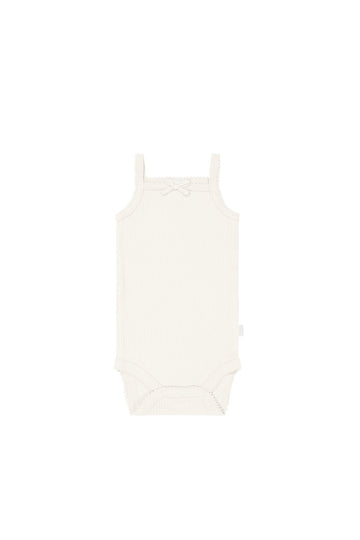 Organic Cotton Modal Singlet Bodysuit - Whisper Childrens Bodysuit from Jamie Kay USA