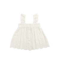 Organic Cotton Muslin Anja Top - Parchment Childrens Top from Jamie Kay USA