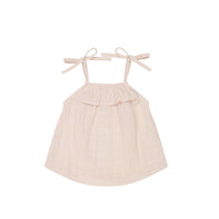 Organic Cotton Muslin Arielle Top - Ballet Pink Childrens Top from Jamie Kay USA