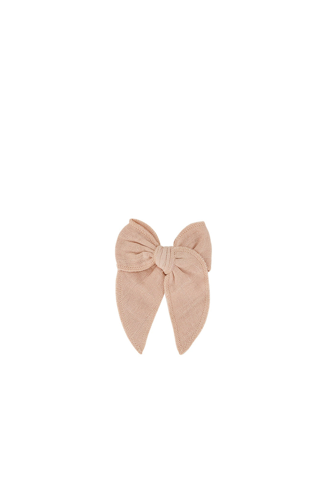 Organic Cotton Muslin Bow - Parfait Childrens Hair Bow from Jamie Kay USA