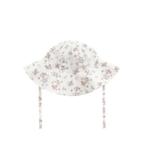 Organic Cotton Noelle Hat - Selena Blush Childrens Hat from Jamie Kay USA