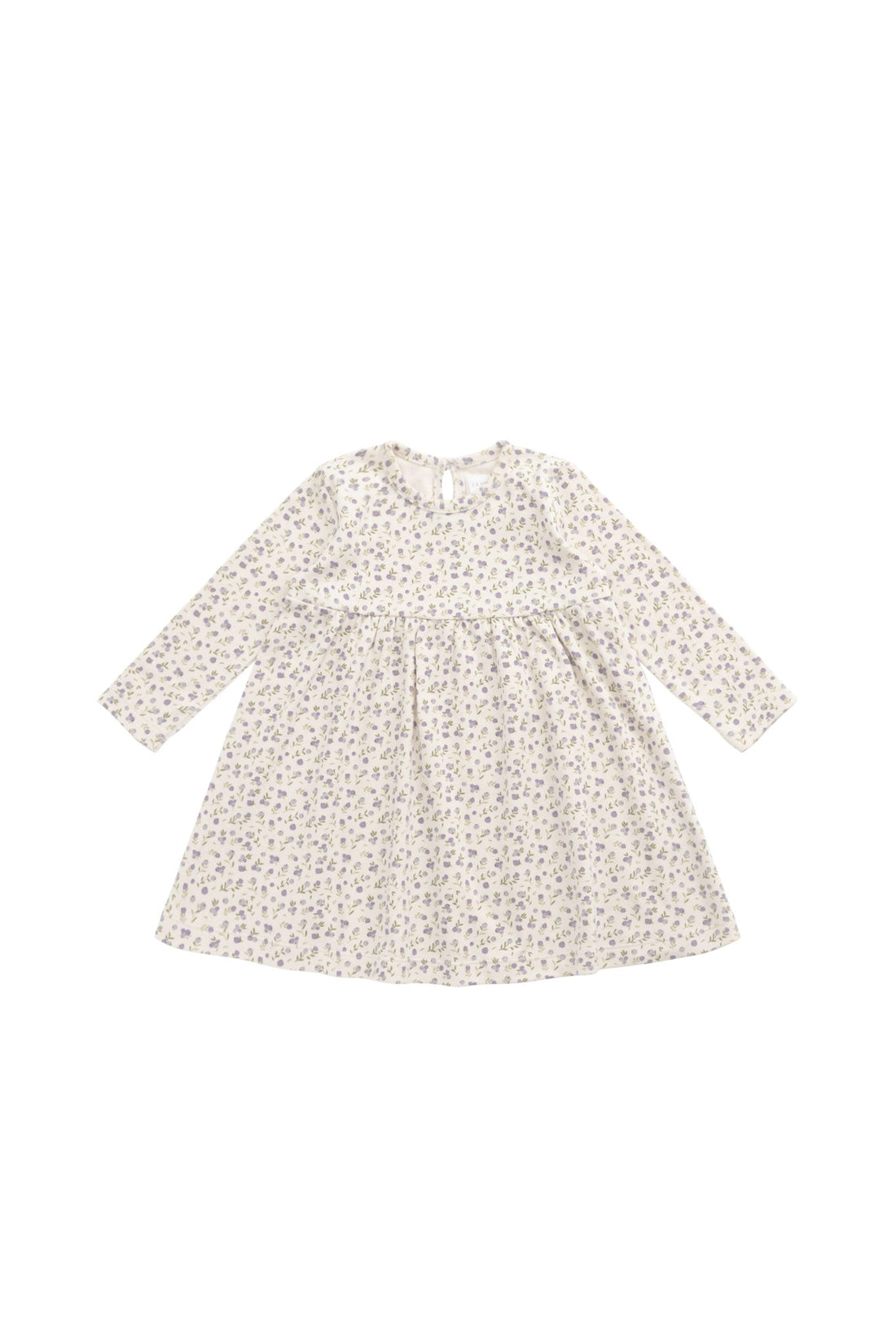 Organic Cotton Pixie Dress - Blueberry Field Raindrops Childrens Dress from Jamie Kay USA