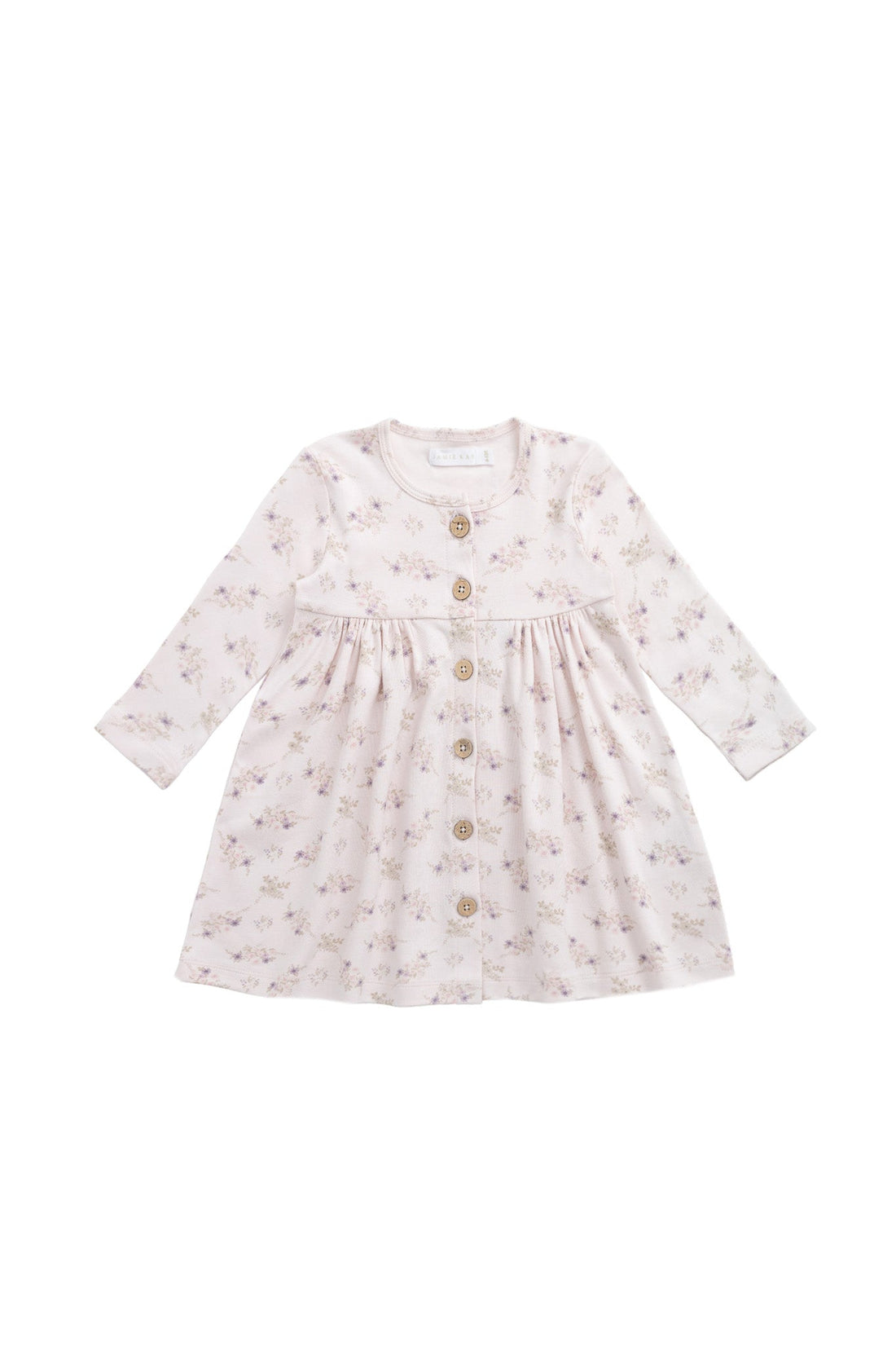 Organic Cotton Poppy Dress - Sweet Pea Floral Childrens Dress from Jamie Kay USA