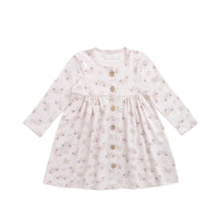 Organic Cotton Poppy Dress - Sweet Pea Floral Childrens Dress from Jamie Kay USA