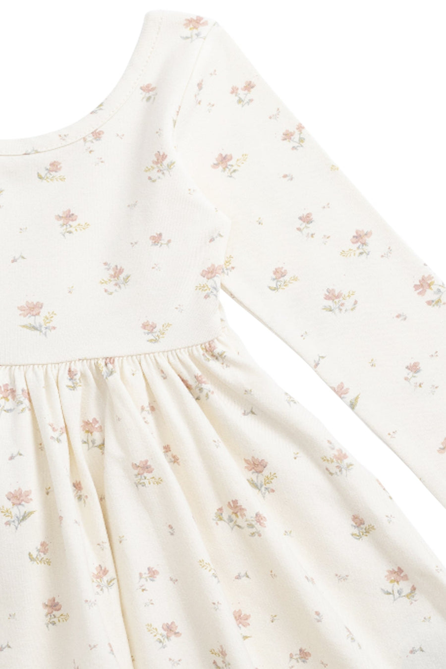 Organic Cotton Tallulah Dress - Emilia Egret Childrens Dress from Jamie Kay USA