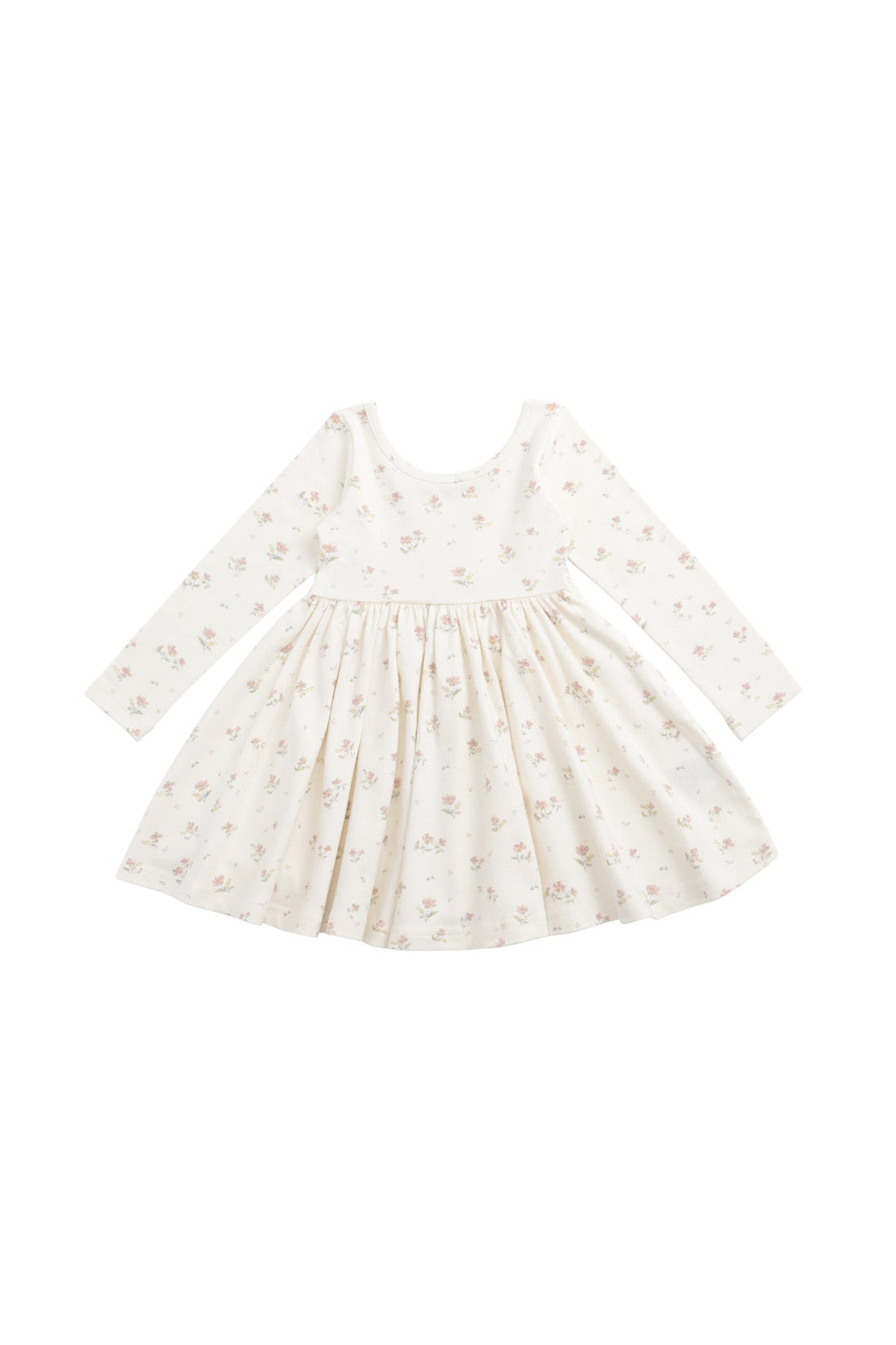 Organic Cotton Tallulah Dress - Emilia Egret Childrens Dress from Jamie Kay USA