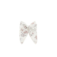 Organic Cotton Voile Bow - Selena Blush Childrens Bow from Jamie Kay USA