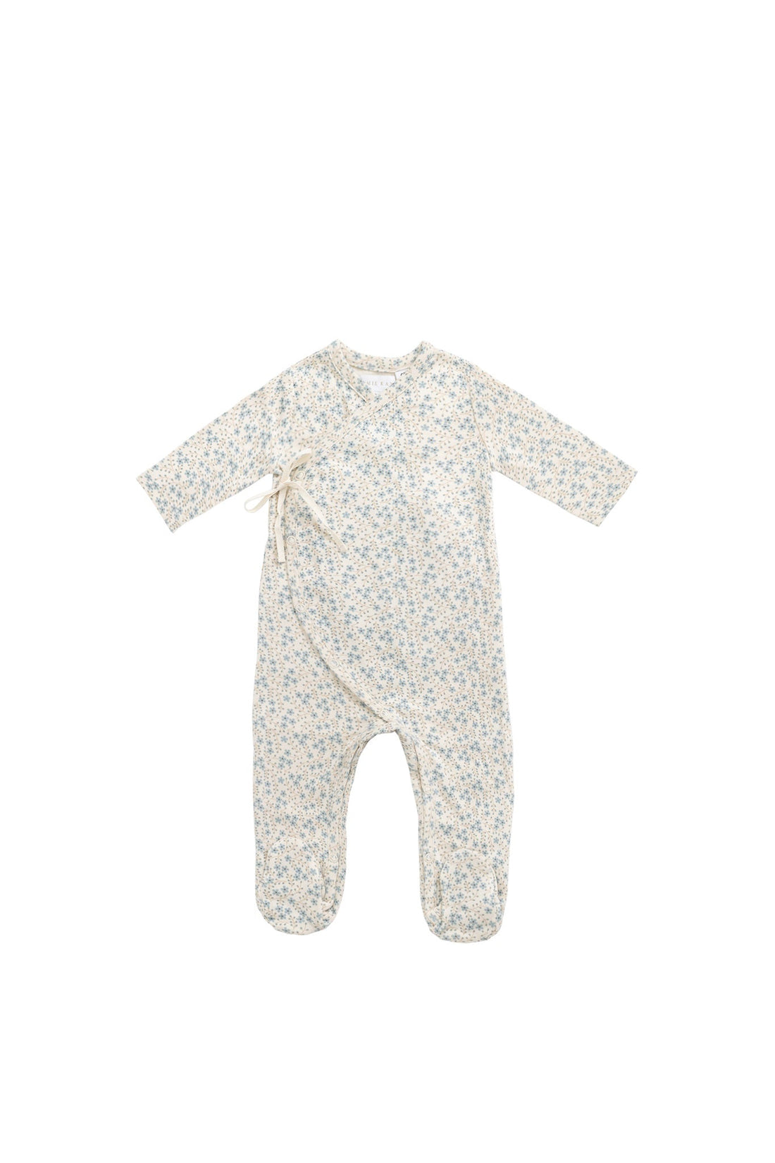 Organic Cotton Wrap Onepiece - Adnola Floral Childrens Onepiece from Jamie Kay USA