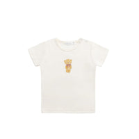 Pima Cotton Aude Tee - Cloud Little Georgie Childrens Top from Jamie Kay USA