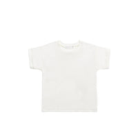 Pima Cotton Eddie Tee - Parchment Childrens Top from Jamie Kay USA