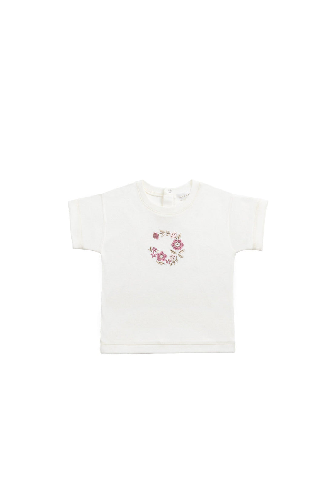 Pima Cotton Mimi Top - Parchment Wreath Childrens Top from Jamie Kay USA