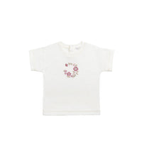 Pima Cotton Mimi Top - Parchment Wreath Childrens Top from Jamie Kay USA