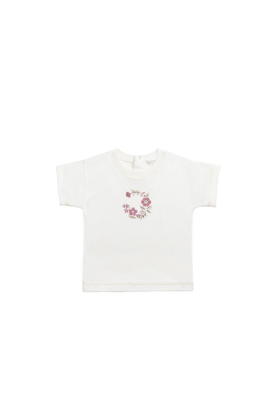 Pima Cotton Mimi Top - Parchment Wreath Childrens Top from Jamie Kay USA