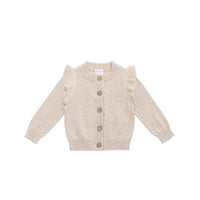 Rosie Cardigan - Oatmeal Marle Childrens Cardigan from Jamie Kay USA