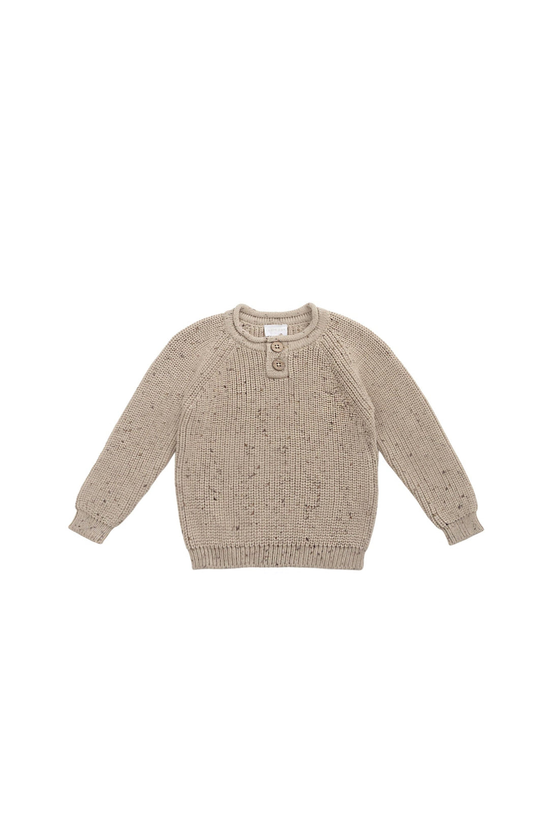 Sam Knitted Jumper - Malt Fleck Childrens Jumper from Jamie Kay USA