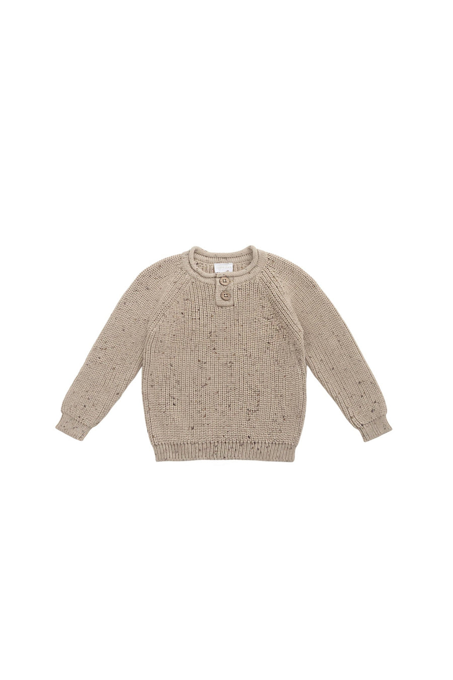 Sam Knitted Jumper - Malt Fleck Childrens Jumper from Jamie Kay USA