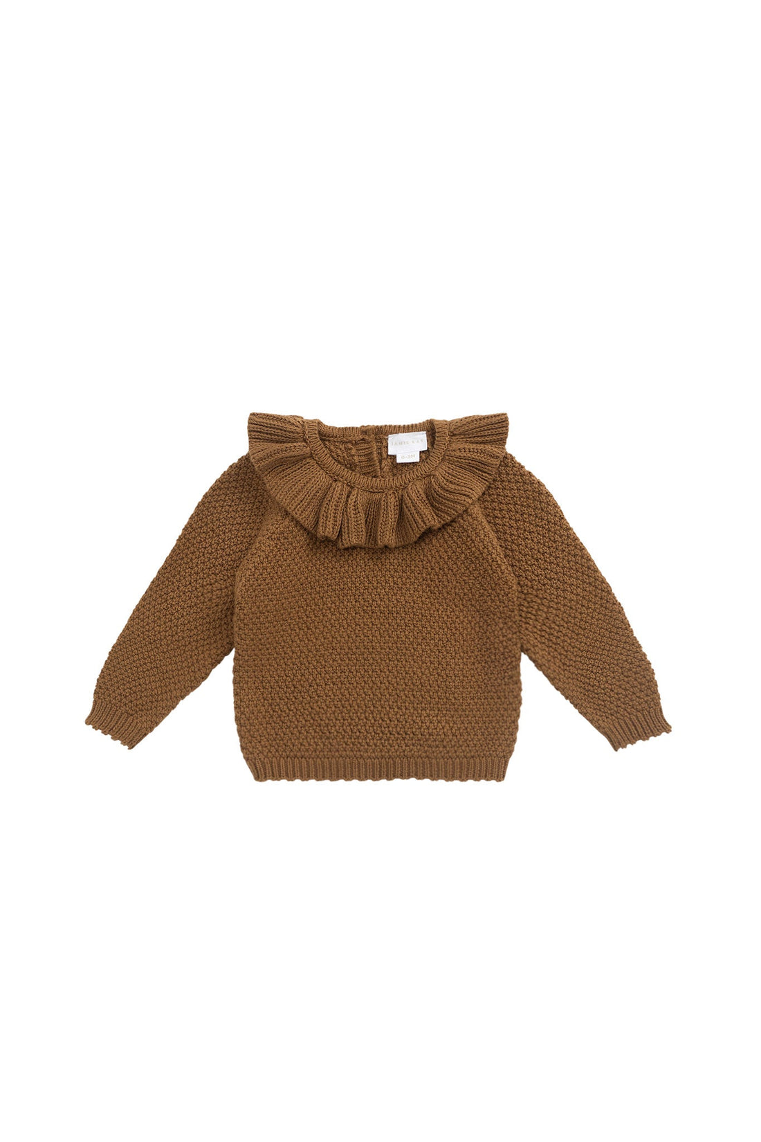 Sophie Knitted Jumper - Autumn Bronze Childrens Cardigan from Jamie Kay USA