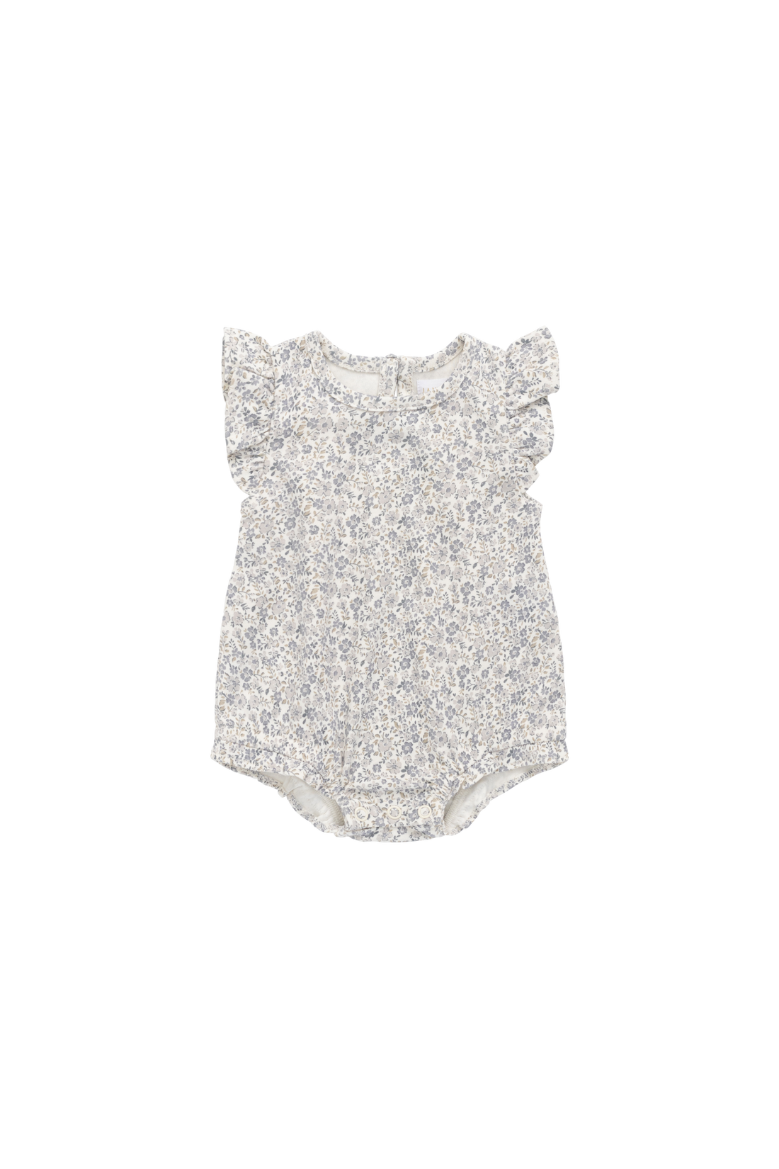 Organic Cotton Adrienne Playsuit - Tully Grey Childrens Playsuit from Jamie Kay USA