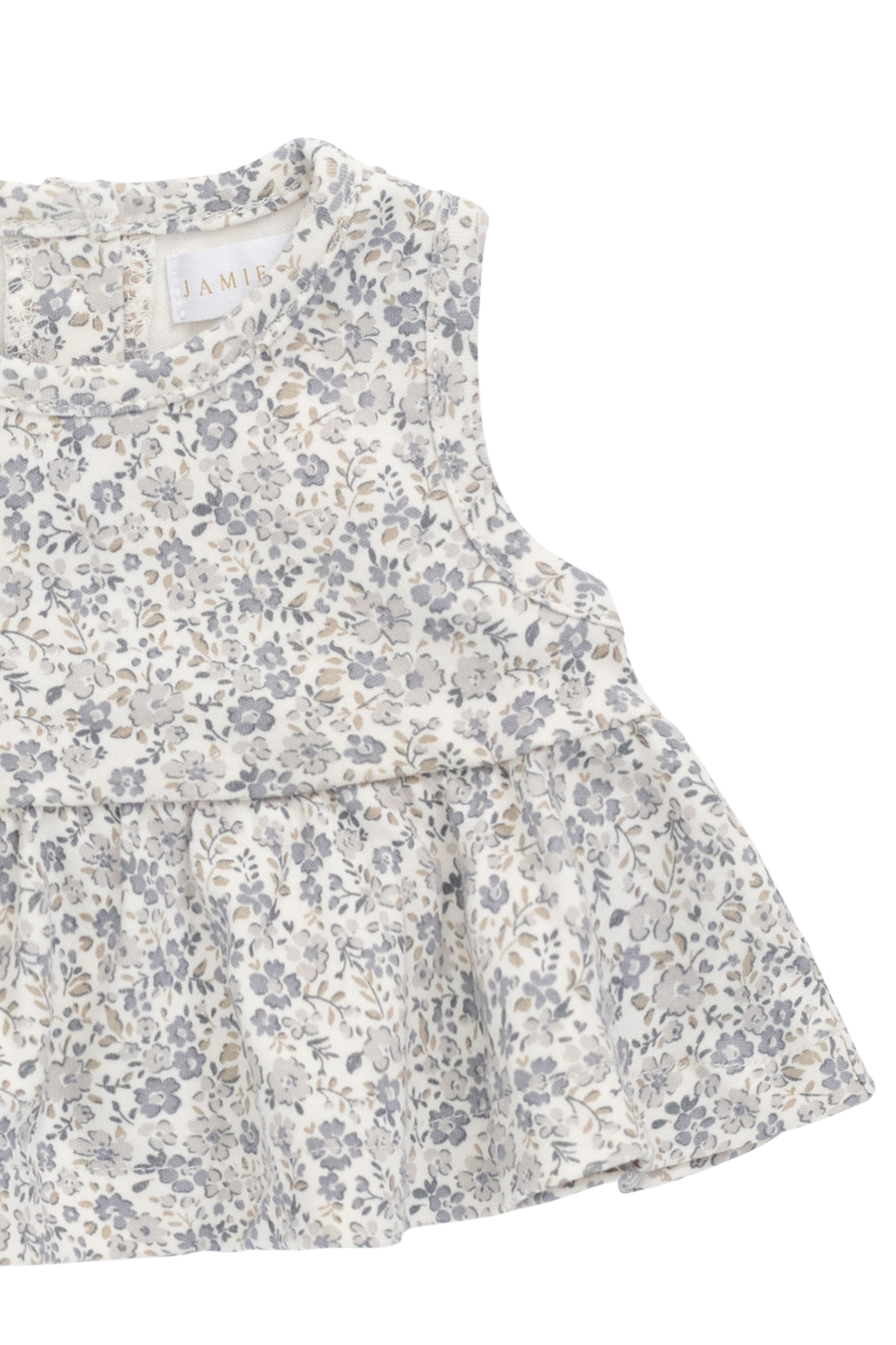 Organic Cotton Adrienne Top - Tully Grey Childrens Top from Jamie Kay USA