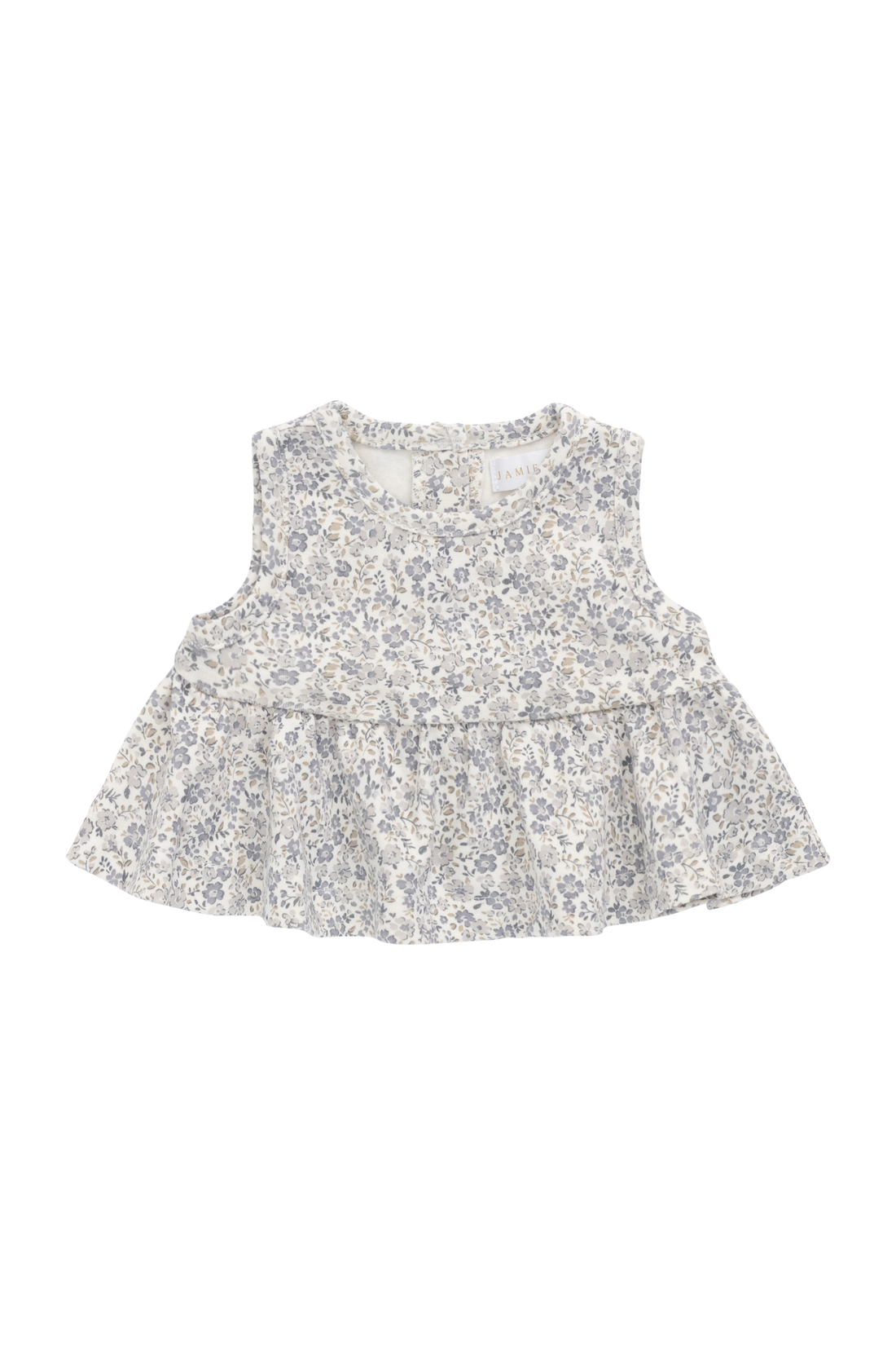 Organic Cotton Adrienne Top - Tully Grey Childrens Top from Jamie Kay USA