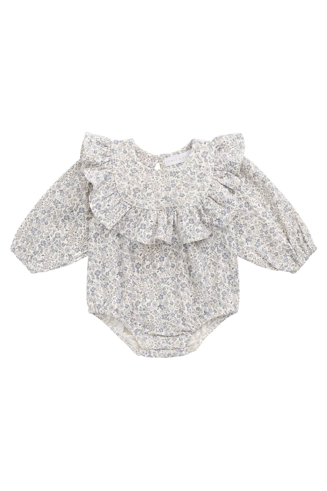 Organic Cotton Aurora Playsuit - Tully Grey Childrens Playsuit from Jamie Kay USA