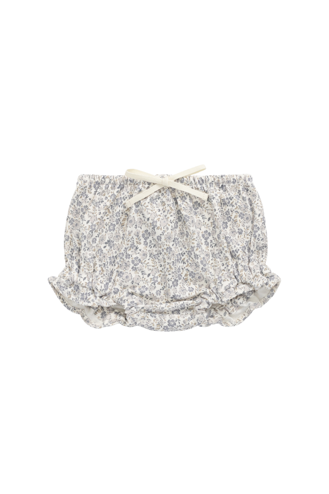 Organic Cotton Frill Bloomer - Tully Grey Childrens Bloomer from Jamie Kay USA