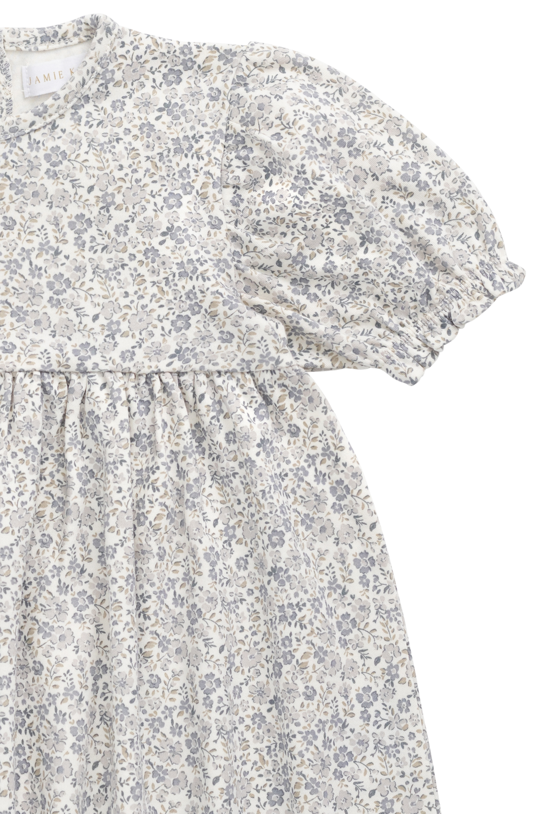 Organic Cotton Penny Dress - Tully Grey Childrens Dress from Jamie Kay USA