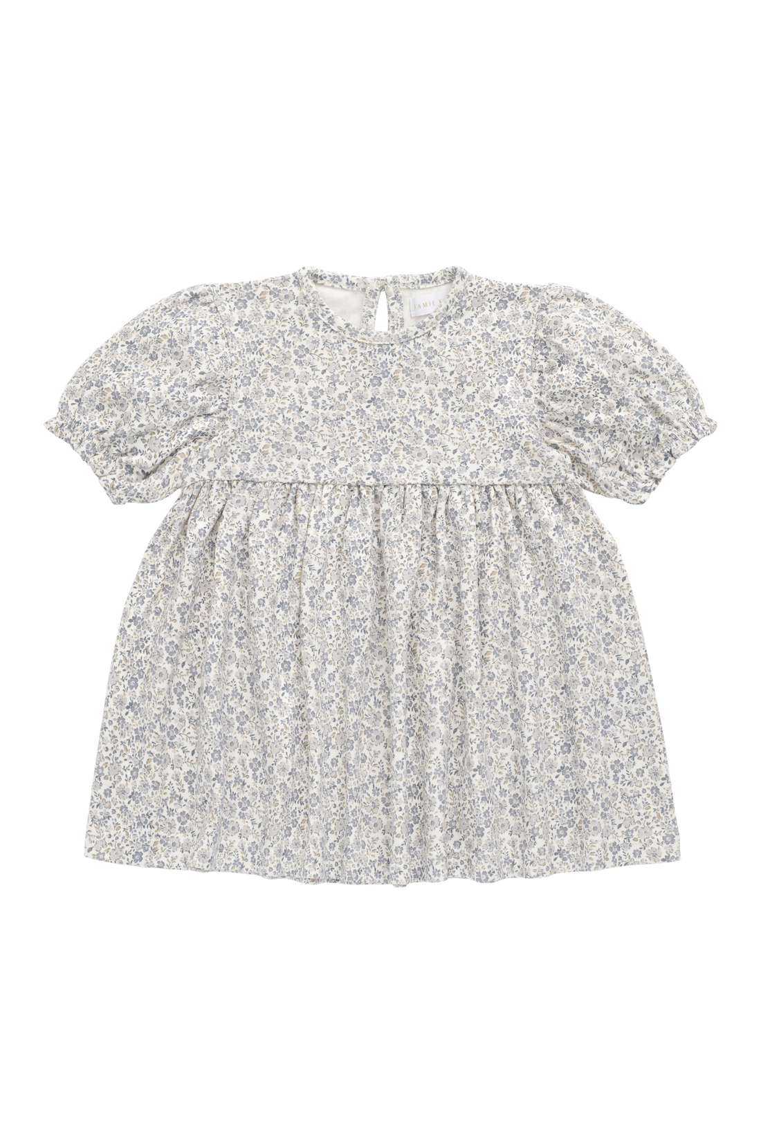 Organic Cotton Penny Dress - Tully Grey Childrens Dress from Jamie Kay USA