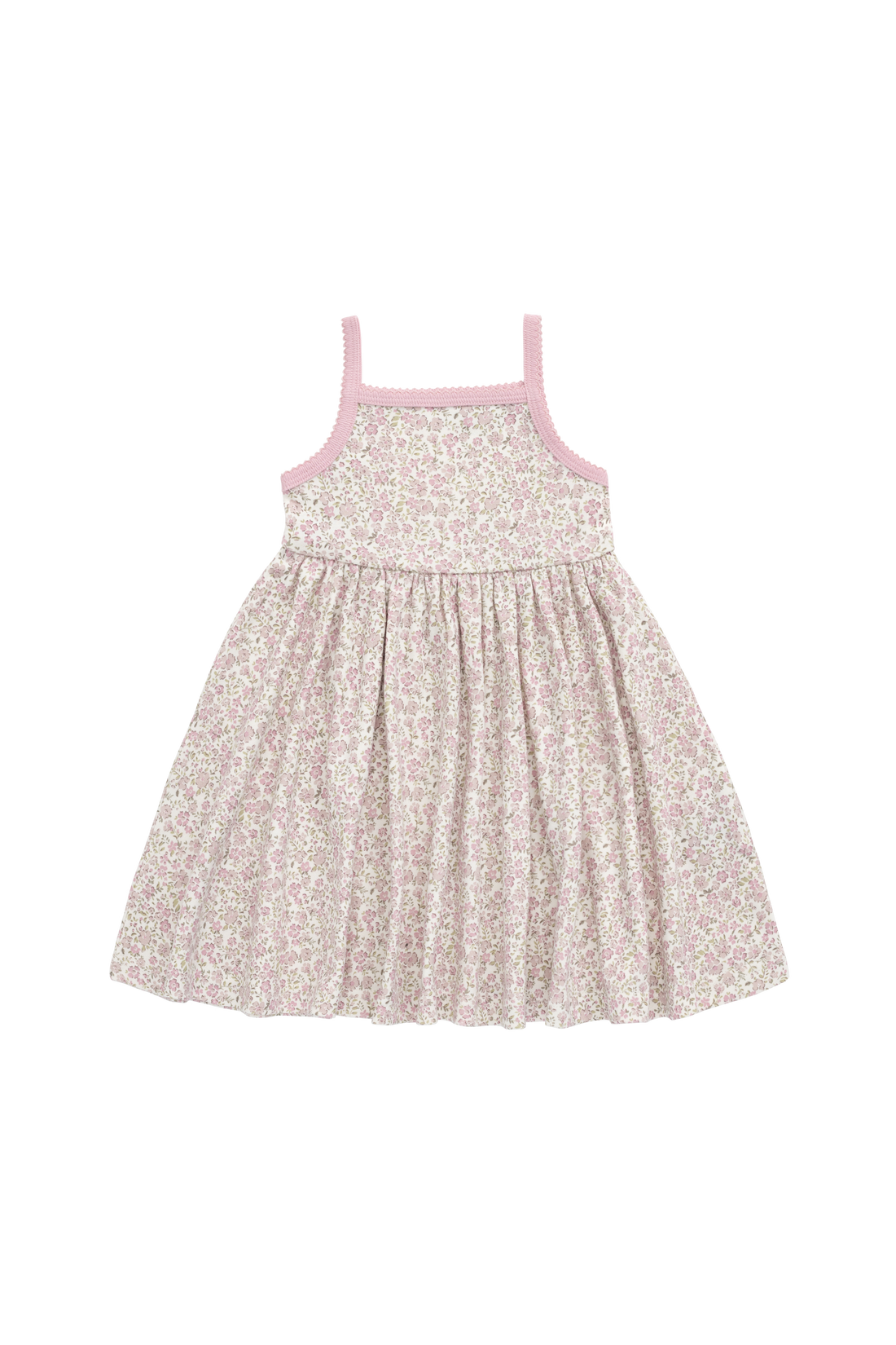 Organic Cotton Samantha Dress - Tully Mauve Childrens Dress from Jamie Kay USA