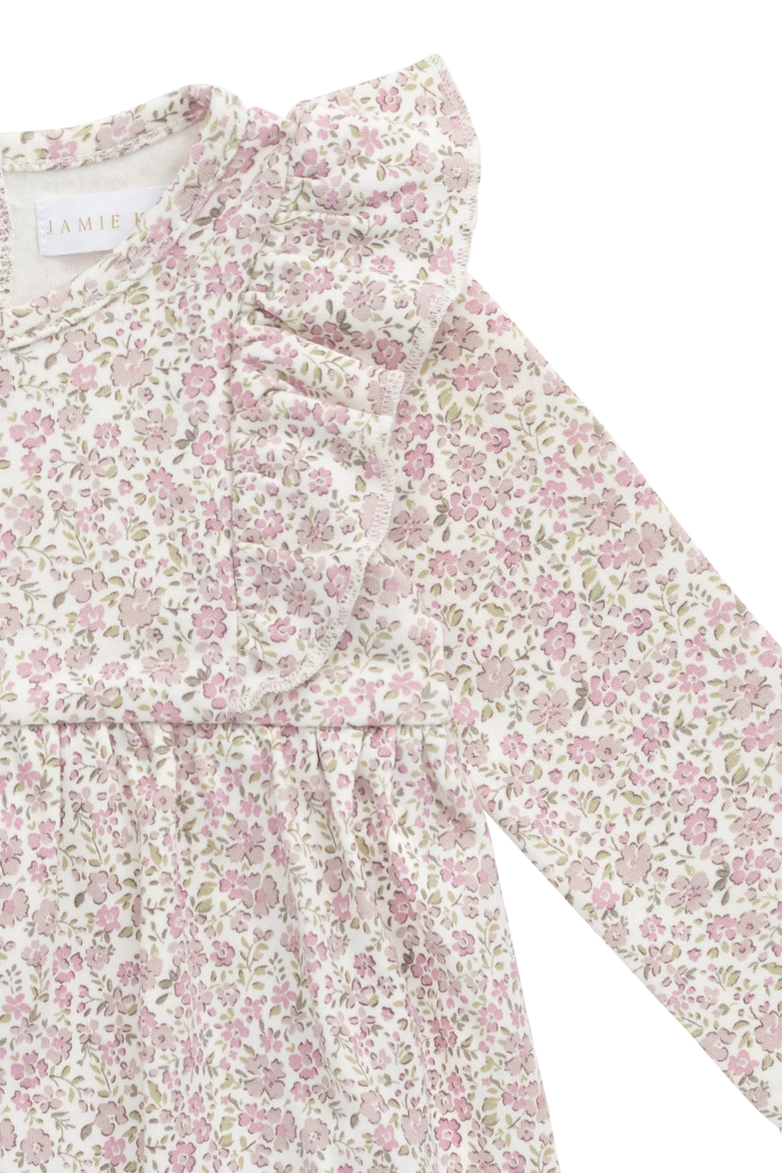 Organic Cotton Vivienne Playsuit - Tully Mauve Childrens Playsuit from Jamie Kay USA
