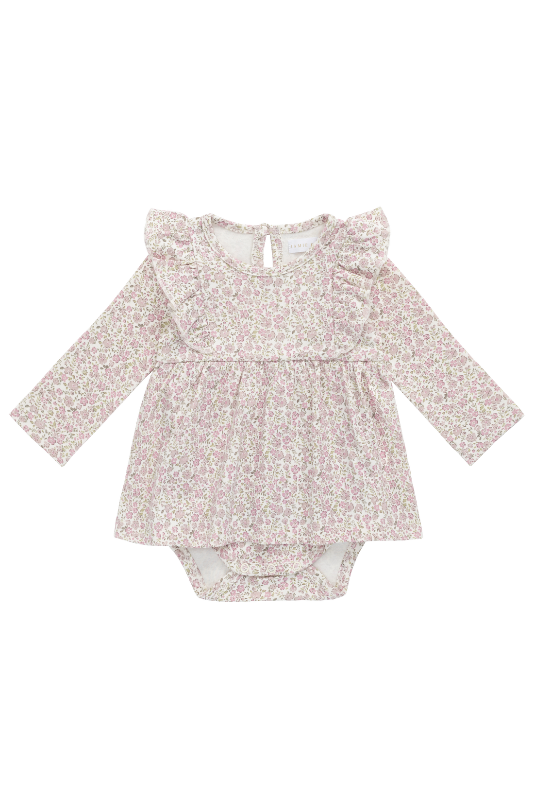 Organic Cotton Vivienne Playsuit - Tully Mauve Childrens Playsuit from Jamie Kay USA