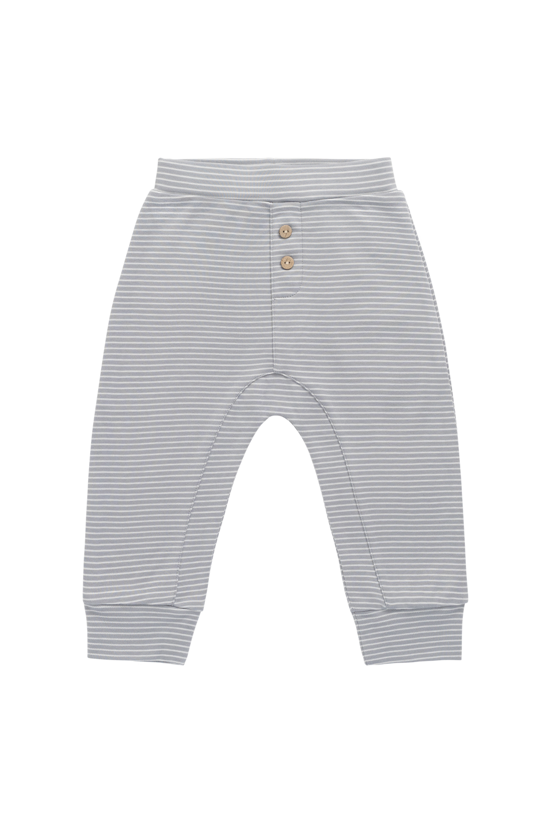 Pima Cotton Wesley Pant - Fine Stripe Missouri/Parchment Childrens Pant from Jamie Kay USA