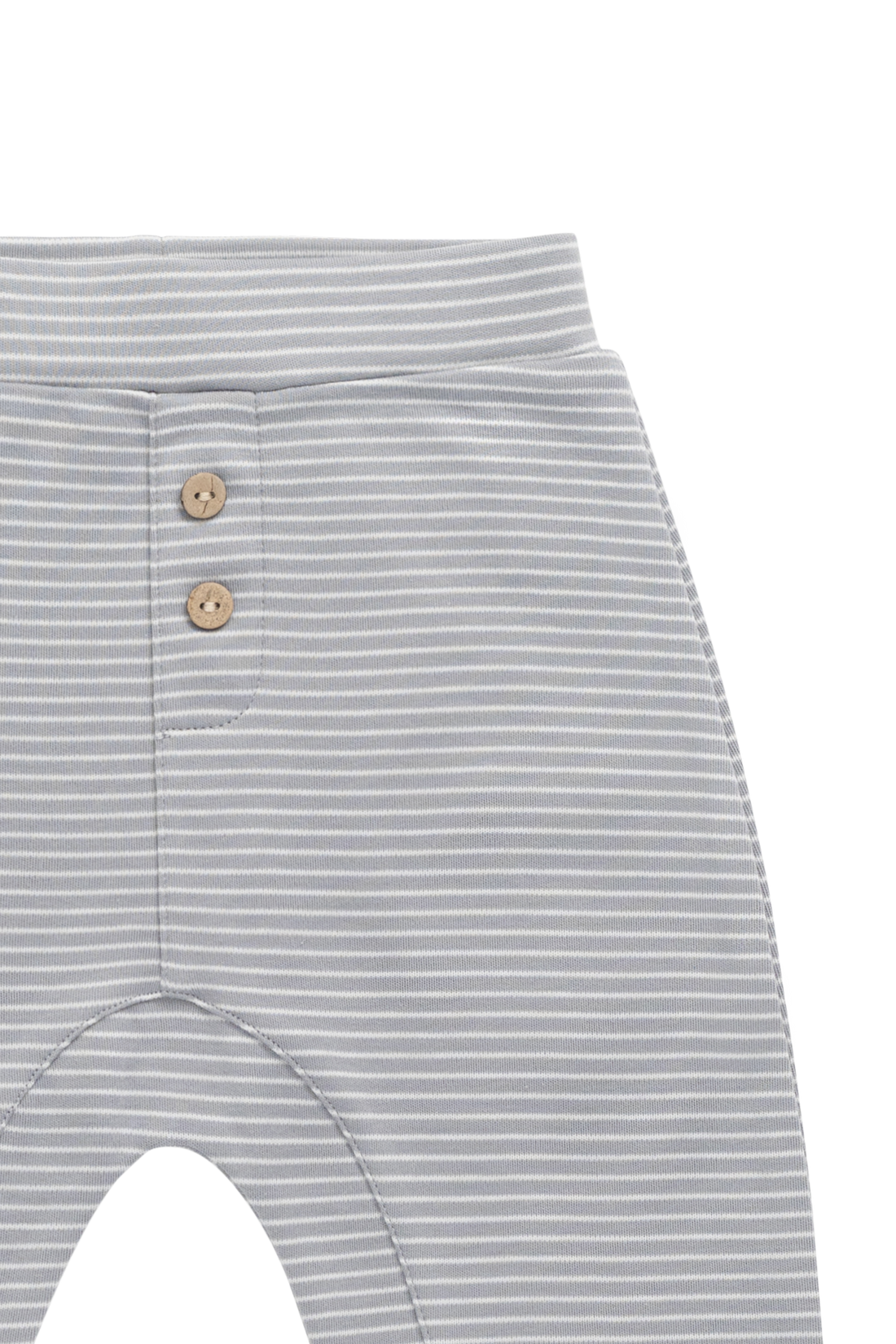 Pima Cotton Wesley Pant - Fine Stripe Missouri/Parchment Childrens Pant from Jamie Kay USA