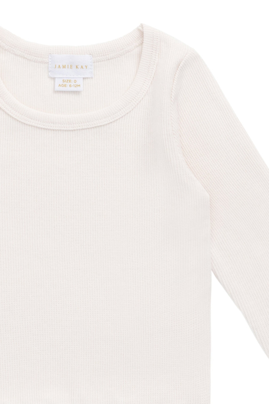 Cotton Fine Rib Agathe Top - Blushed Rose Childrens Top from Jamie Kay USA