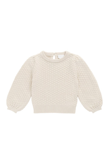 Harlow Jumper - Vanilla Childrens Top from Jamie Kay USA