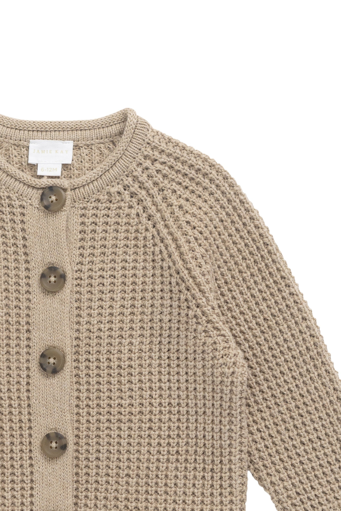 Lane Knit Cardigan - Sand Dune Marle Childrens Jumper from Jamie Kay USA