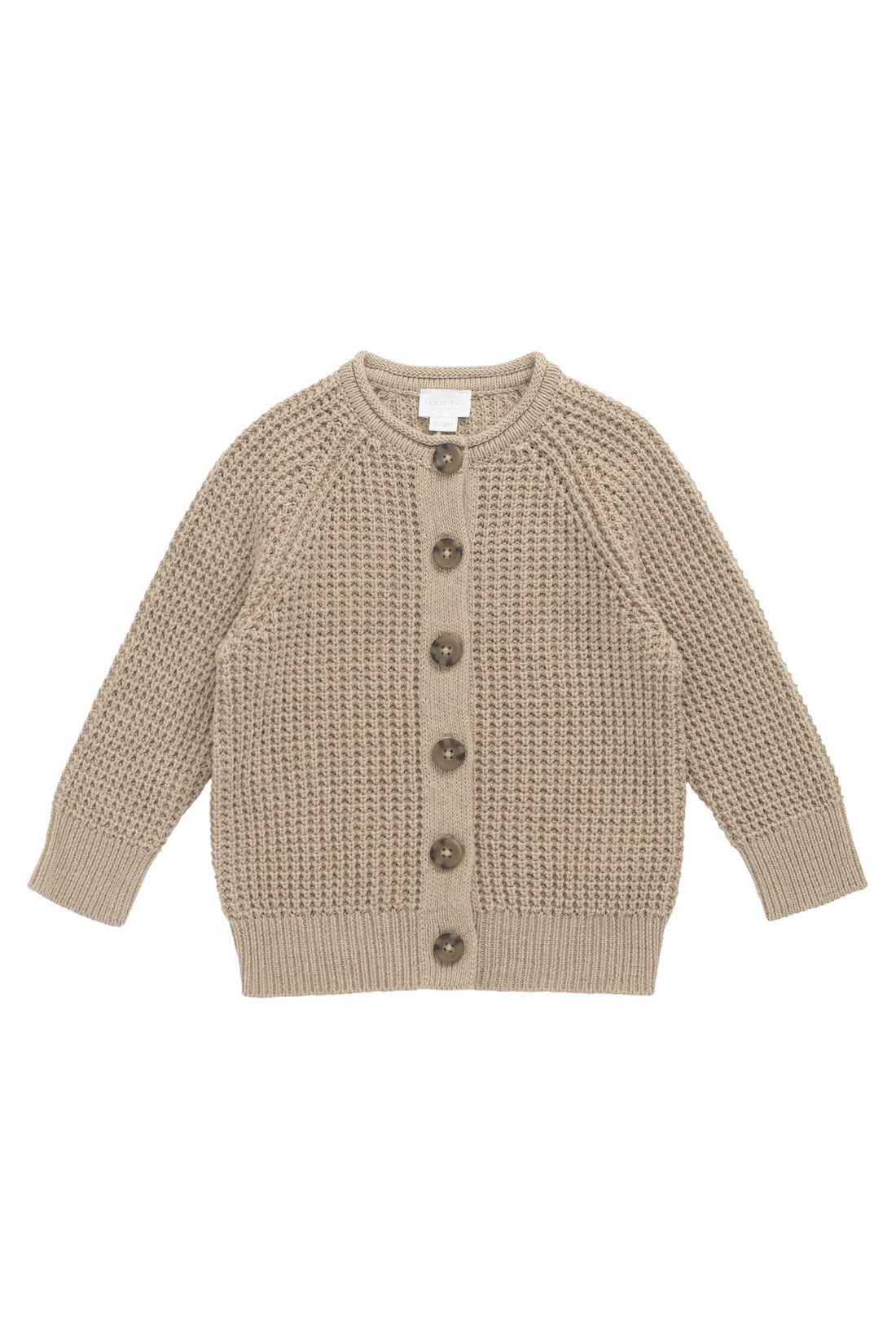 Lane Knit Cardigan - Sand Dune Marle Childrens Jumper from Jamie Kay USA