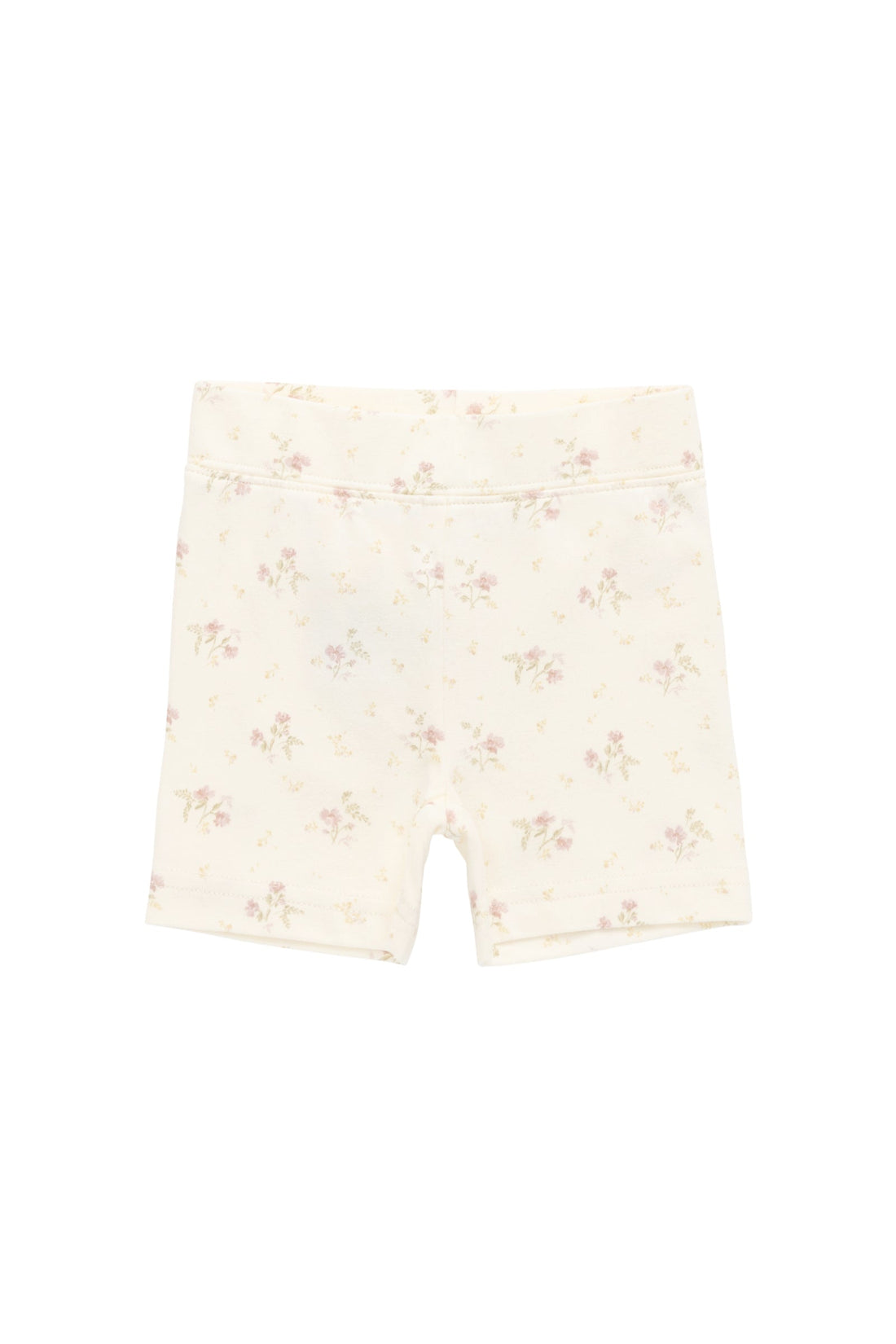 Organic Cotton Everyday Bike Short - Thelma Parchment Childrens Short from Jamie Kay USA