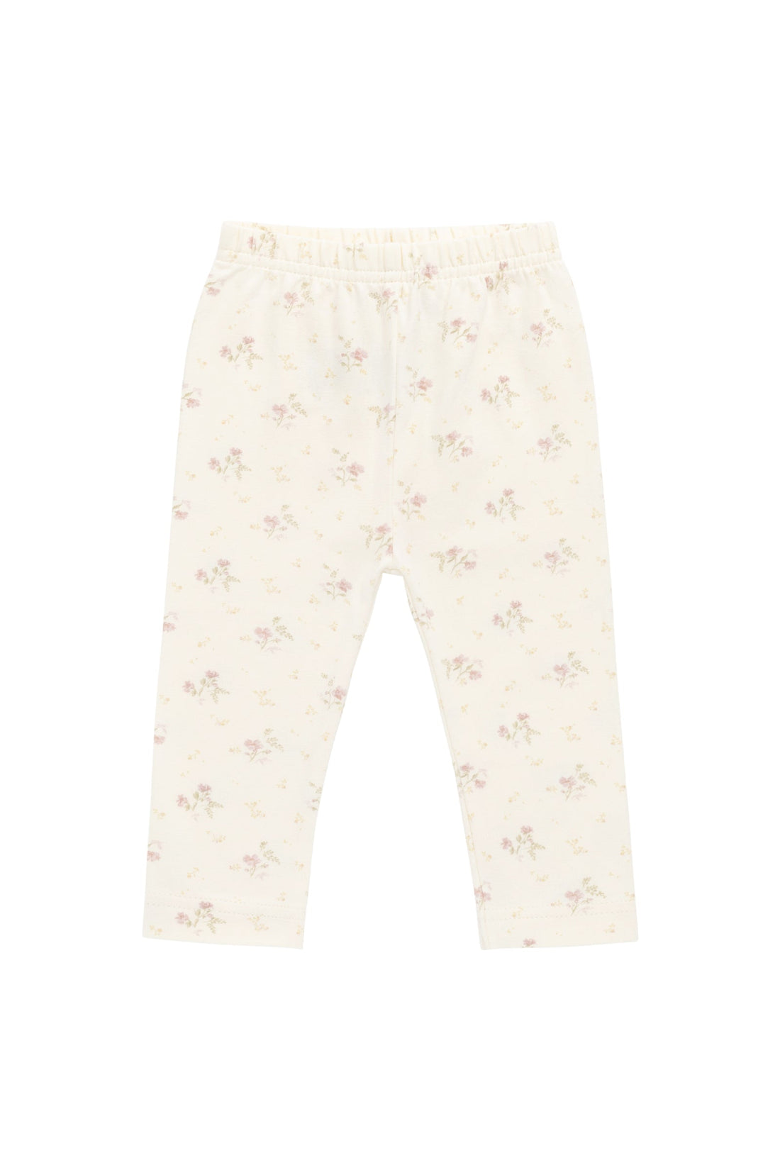 Organic Cotton Everyday Legging - Thelma Parchment Childrens Legging from Jamie Kay USA