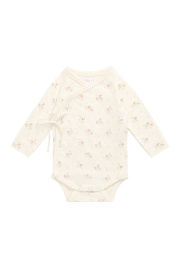 Organic Cotton Marina Bodysuit - Thelma Parchment Childrens Bodysuit from Jamie Kay USA