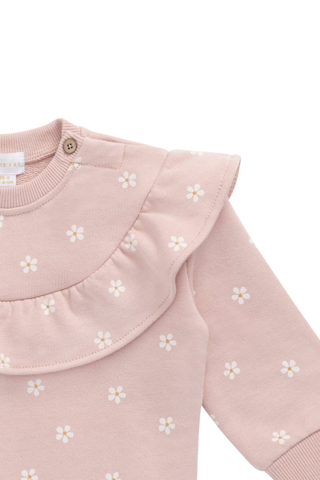 Organic Cotton Mckinley Sweatshirt - Josie Floral Childrens Top from Jamie Kay USA