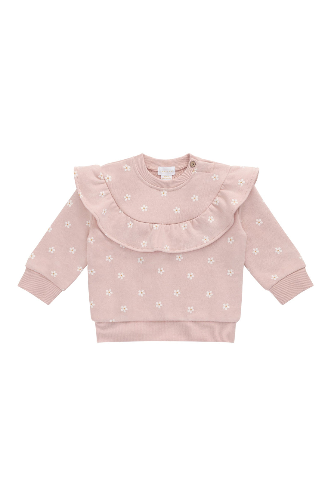 Organic Cotton Mckinley Sweatshirt - Josie Floral Childrens Top from Jamie Kay USA