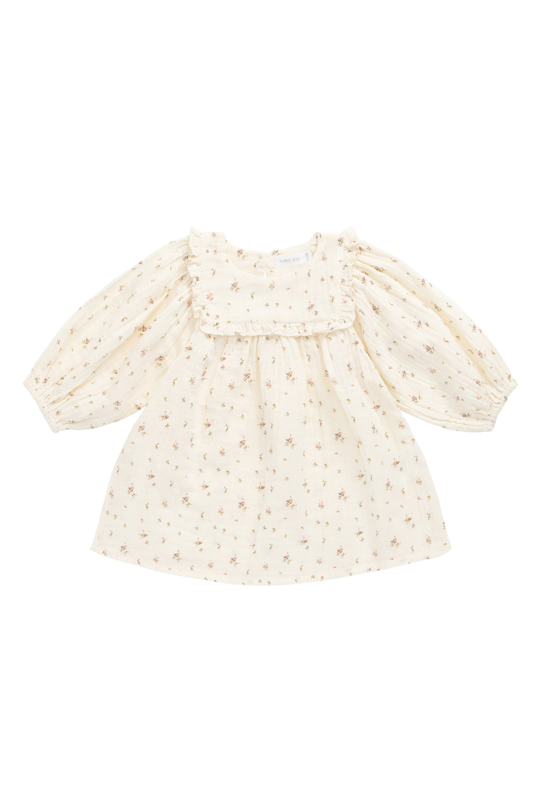 Organic Cotton Muslin Amira Dress - Dina Antique Childrens Dress from Jamie Kay USA