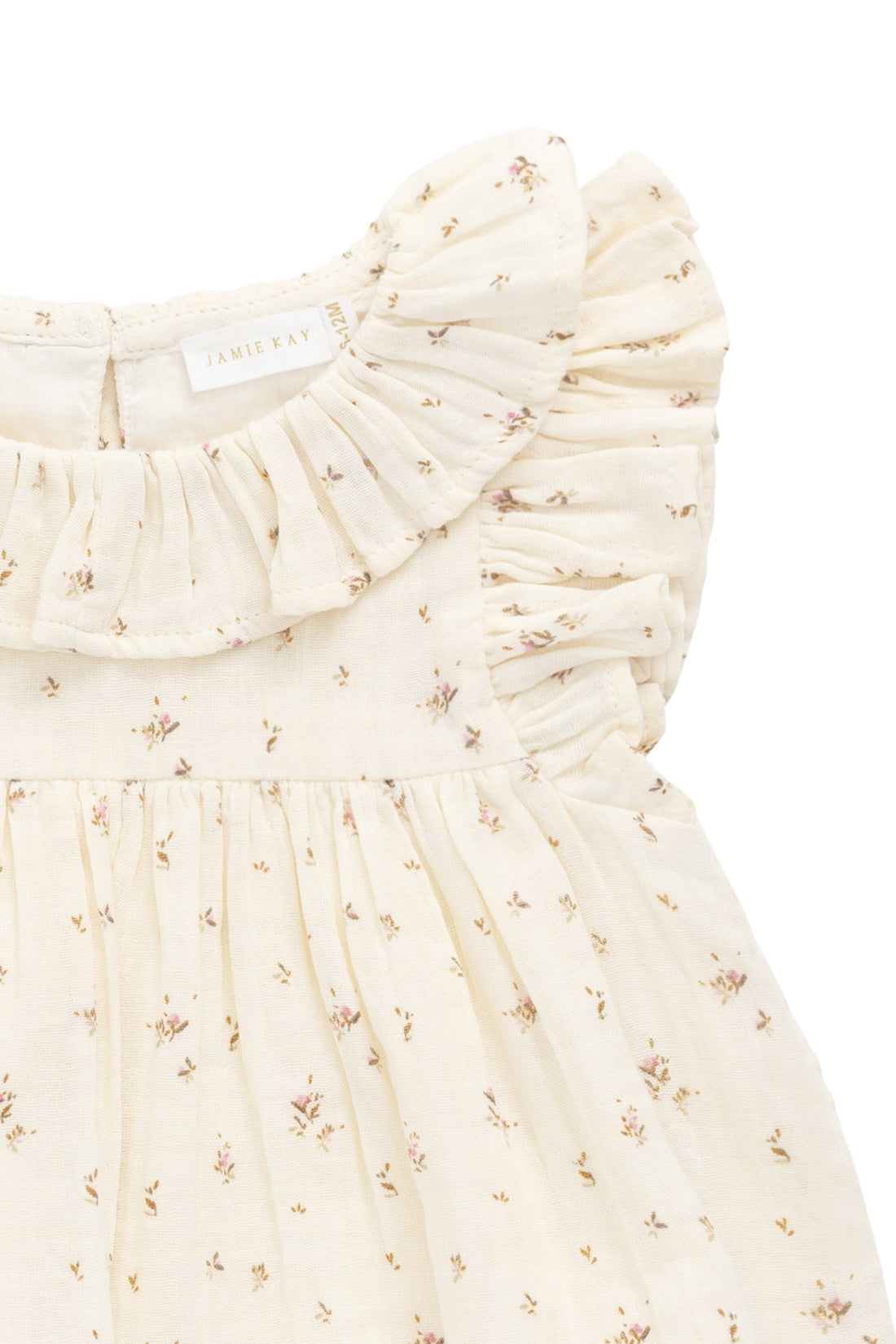 Organic Cotton Muslin Banks Blouse - Dina Antique Childrens Top from Jamie Kay USA