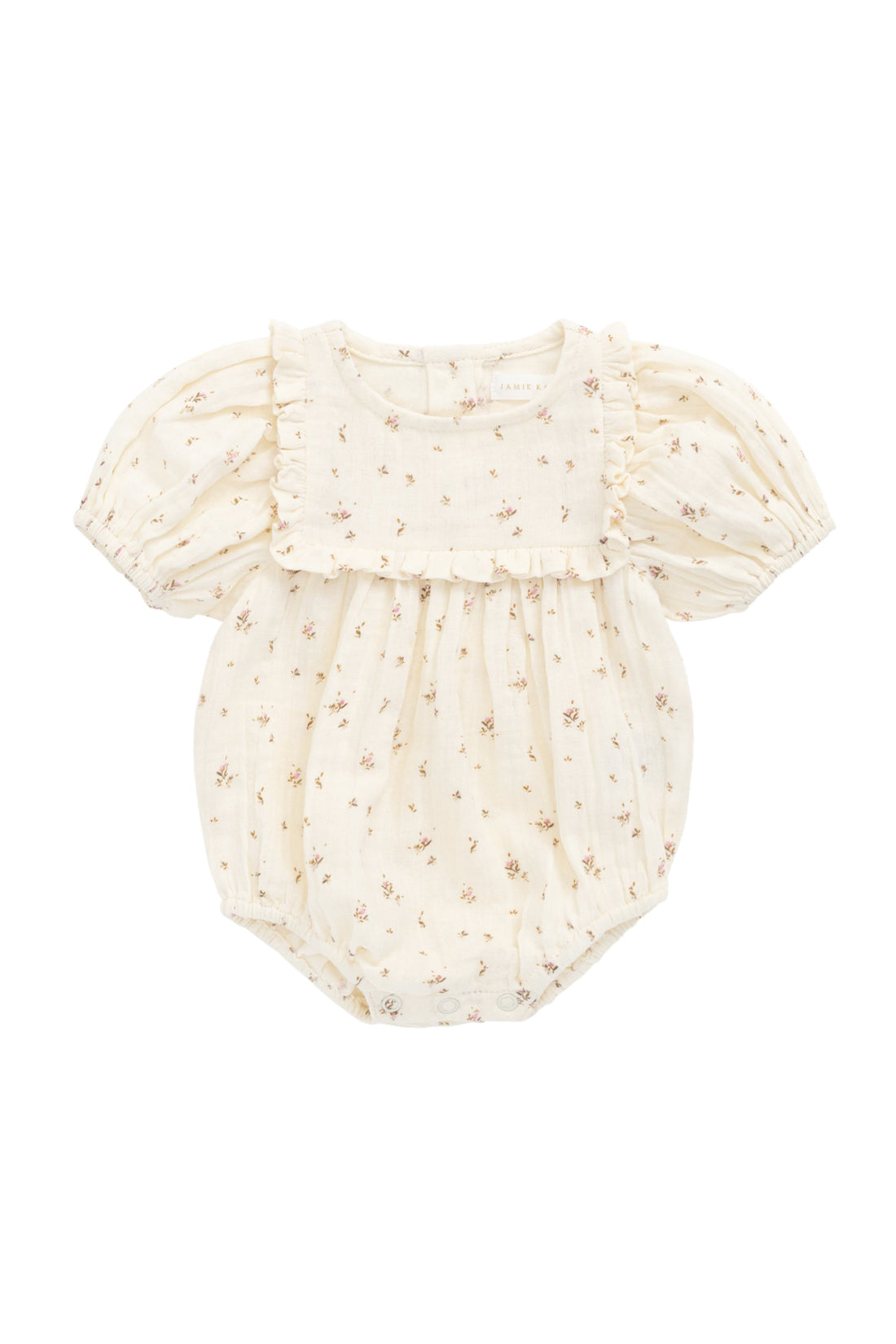 Organic Cotton Muslin Odette Playsuit - Dina Antique Childrens Jumpsuit from Jamie Kay USA