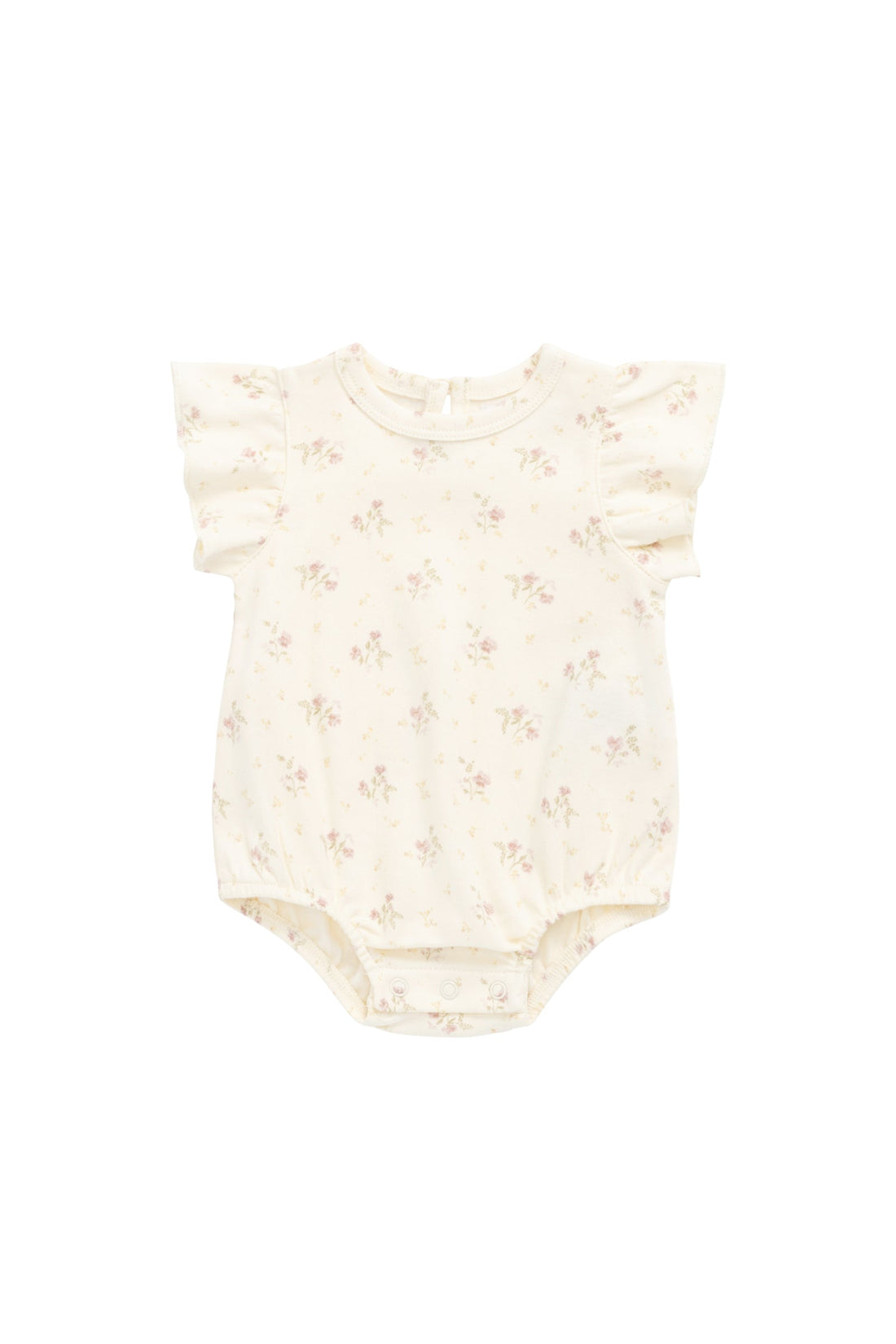 Organic Cotton Sage Onepiece - Thelma Parchment Childrens Onepiece from Jamie Kay USA