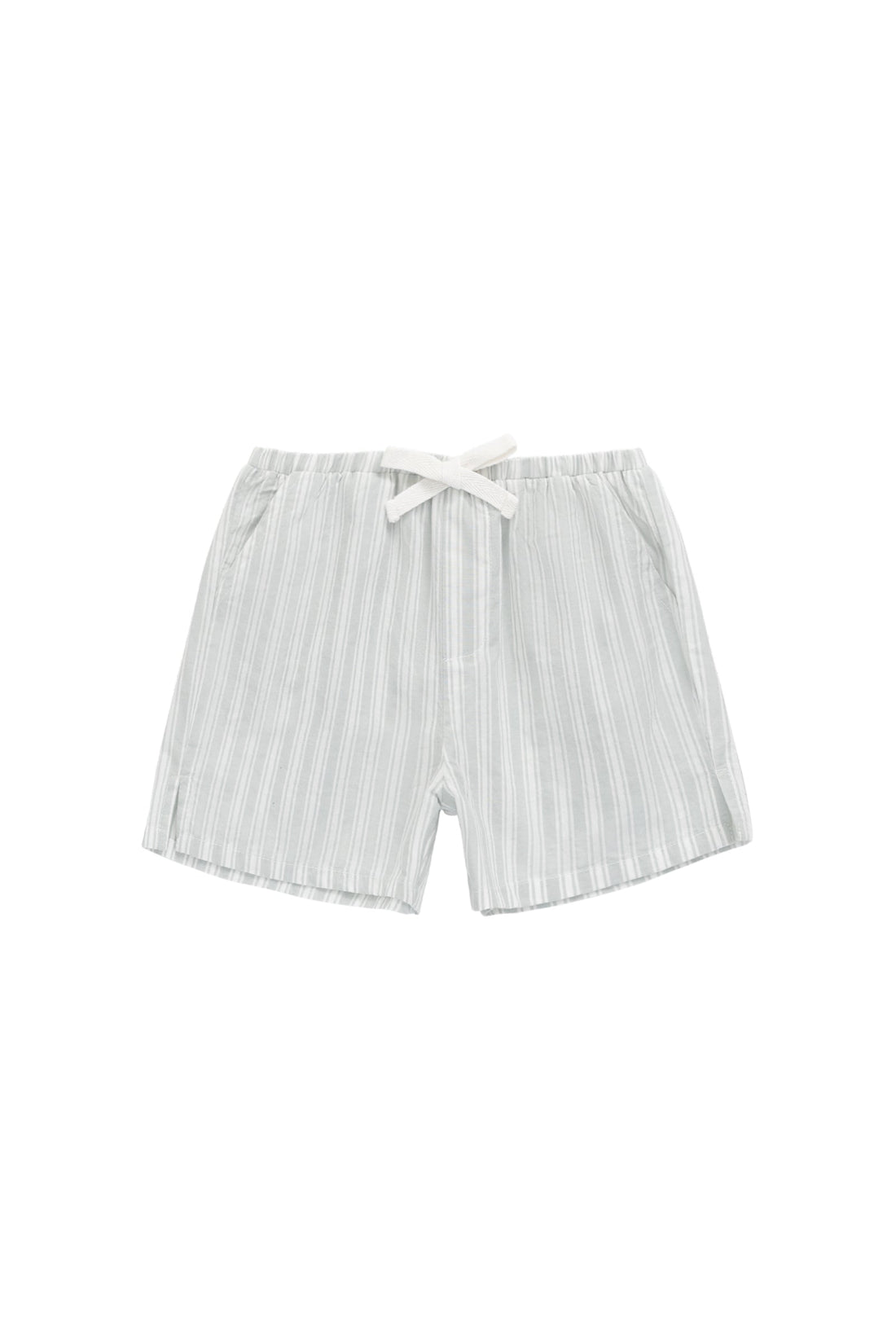 Organic Cotton Silas Short - Variegated Stripe Shoreline Childrens Short from Jamie Kay USA