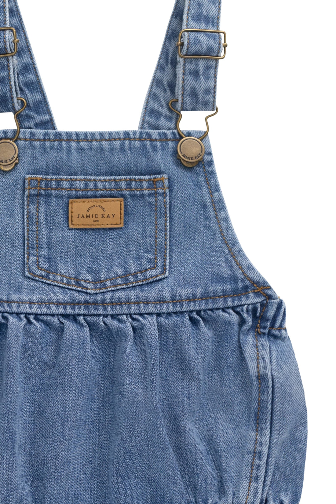 Pax Playsuit - Vintage Denim Childrens Playsuit from Jamie Kay USA