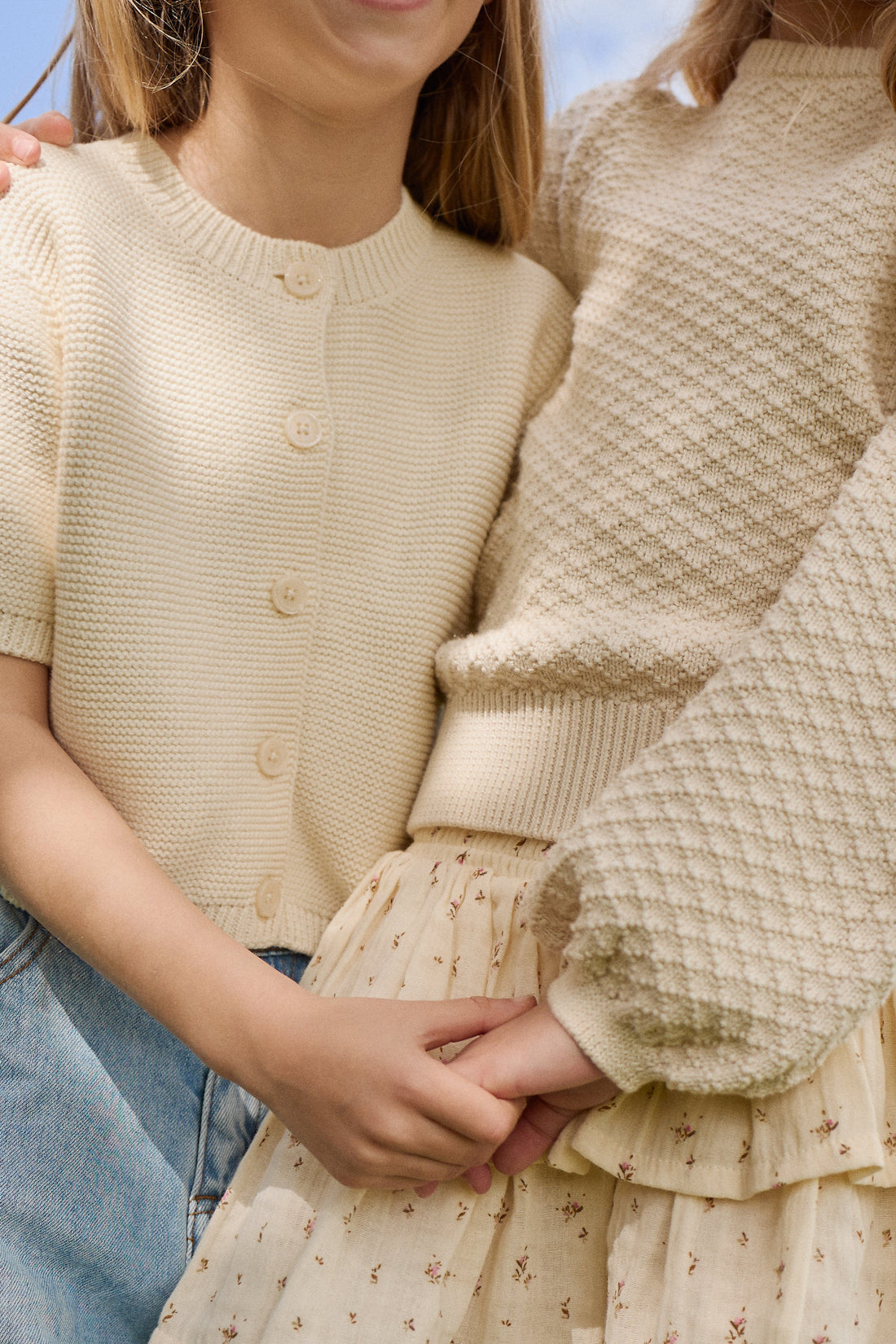 Organic Cotton Muslin Samantha Skirt - Dina Antique Childrens Skirt from Jamie Kay USA